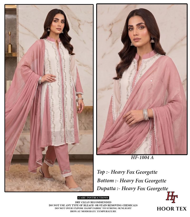 Hoor Tex 1004 A To D Faux Georgette Salwar Kameez